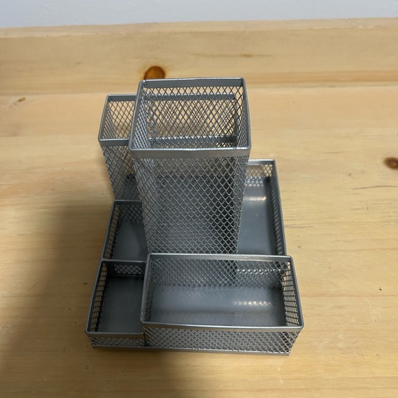 Metal Desk Organizer - Silver - Picture 2 of 5